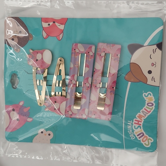 Squishmallow Unicorn barrettes 2 pack - Picture 2 of 2